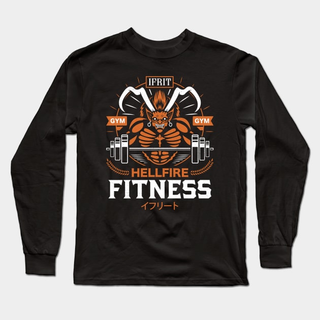 Ifrit Fitness Long Sleeve T-Shirt by logozaste